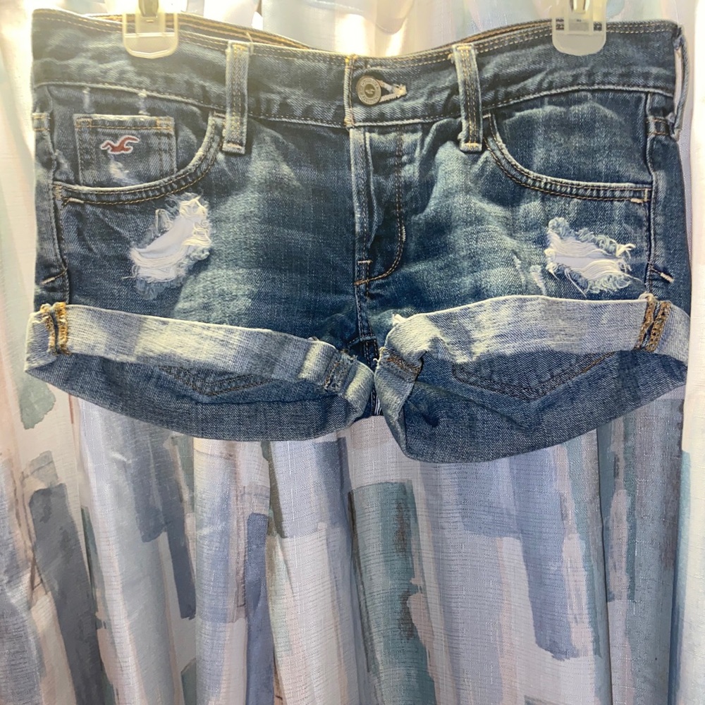 ripped jean shorts
